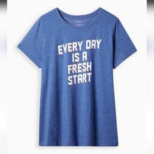 Everyday Tee- Signature Jersey Fresh Start Blue Shirt